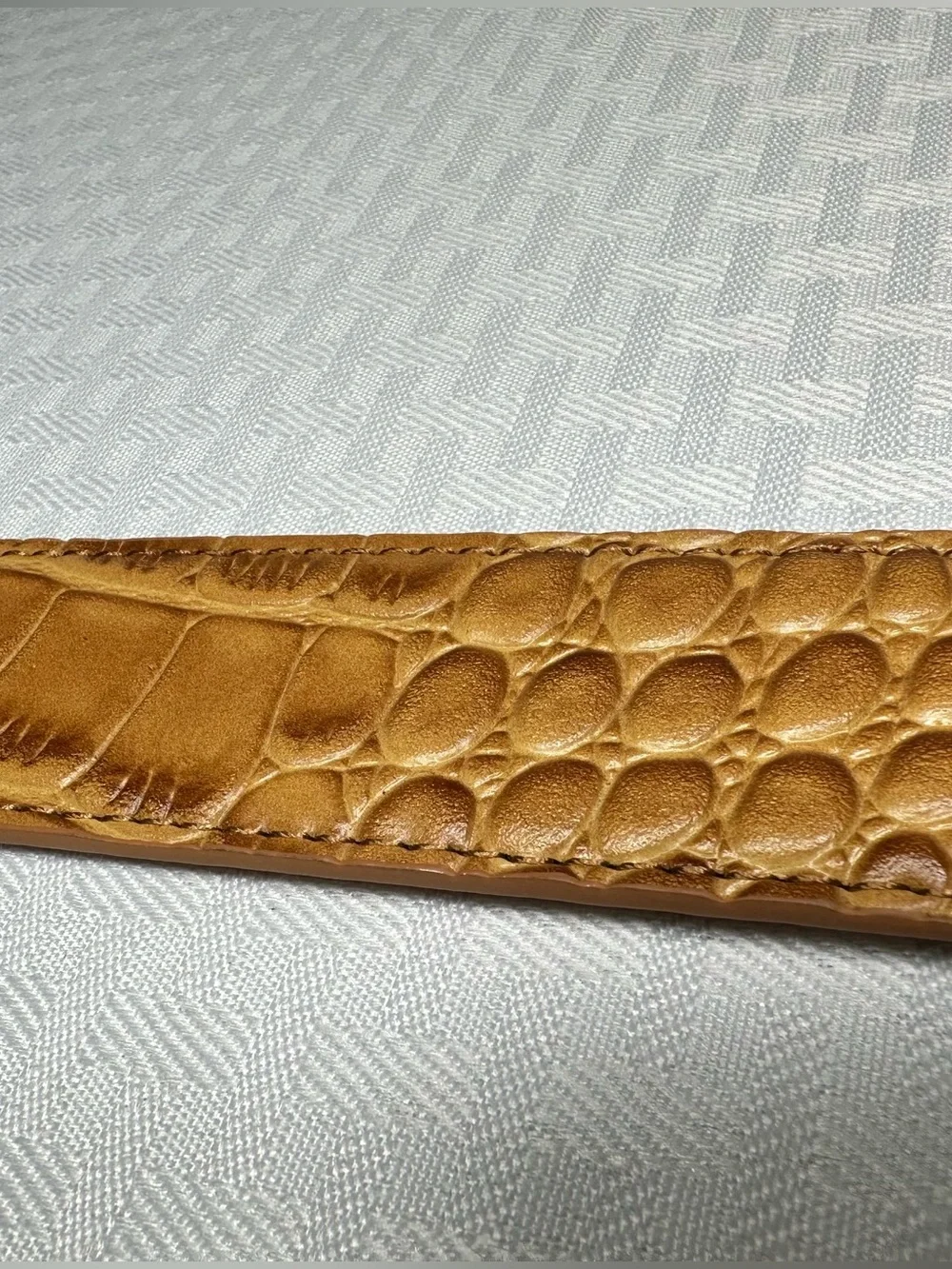 NexBelt Men’s Tan Alligator V2 Ratchet Dress Belt Adjustable Buckle 25